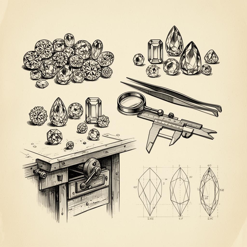 Concept mockup of an atelier and wholesale jeweler website